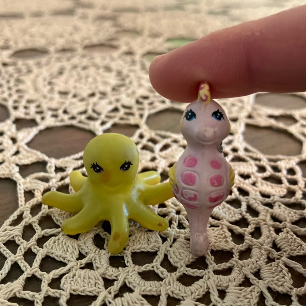 Littlest Pet Shop Octopus and Seahorse 90s Vintage